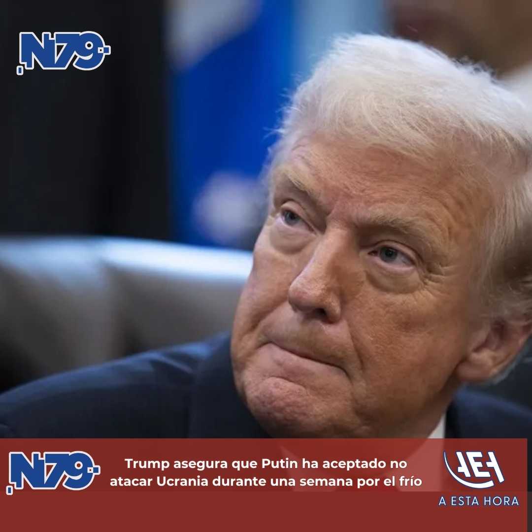 Trump asegura que Putin ha aceptado no atacar Ucrania durante una semana por el frío