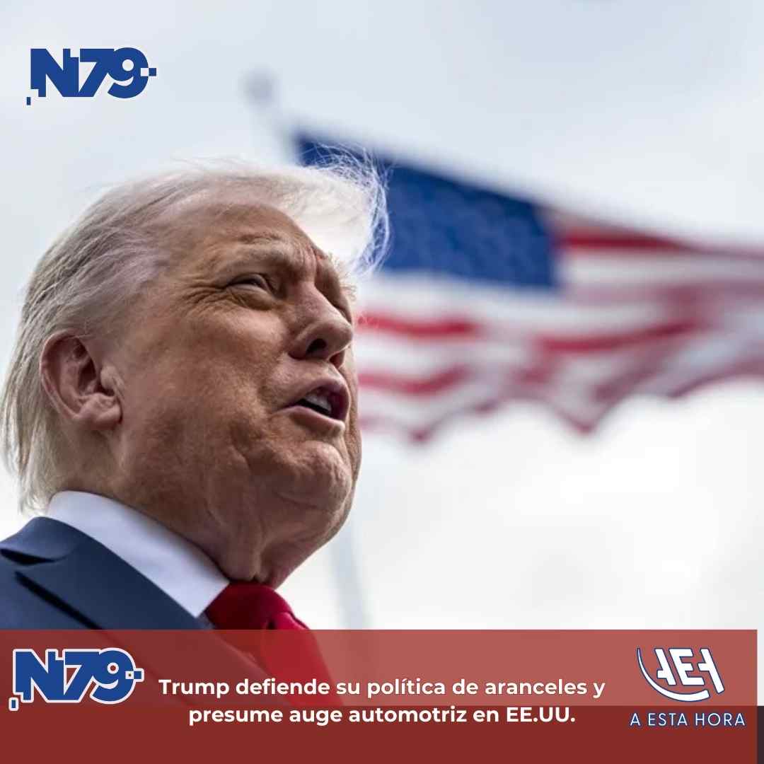 Trump defiende su política de aranceles y presume auge automotriz en EE.UU.