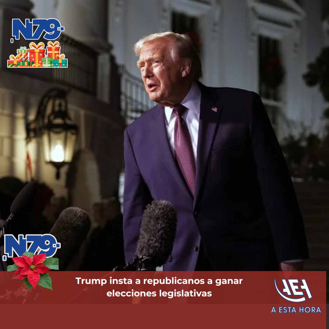 Trump insta a republicanos a ganar elecciones legislativas