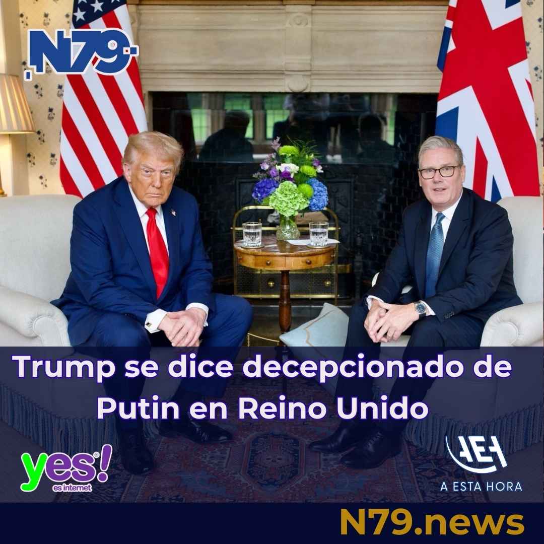 Trump se dice decepcionado de Putin en Reino Unido
