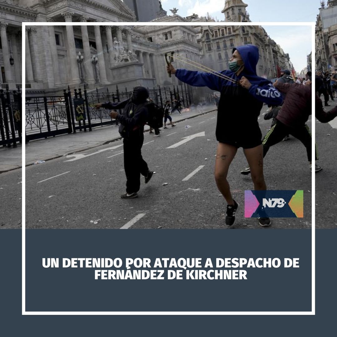 Un detenido por ataque a despacho de Fernández de Kirchner