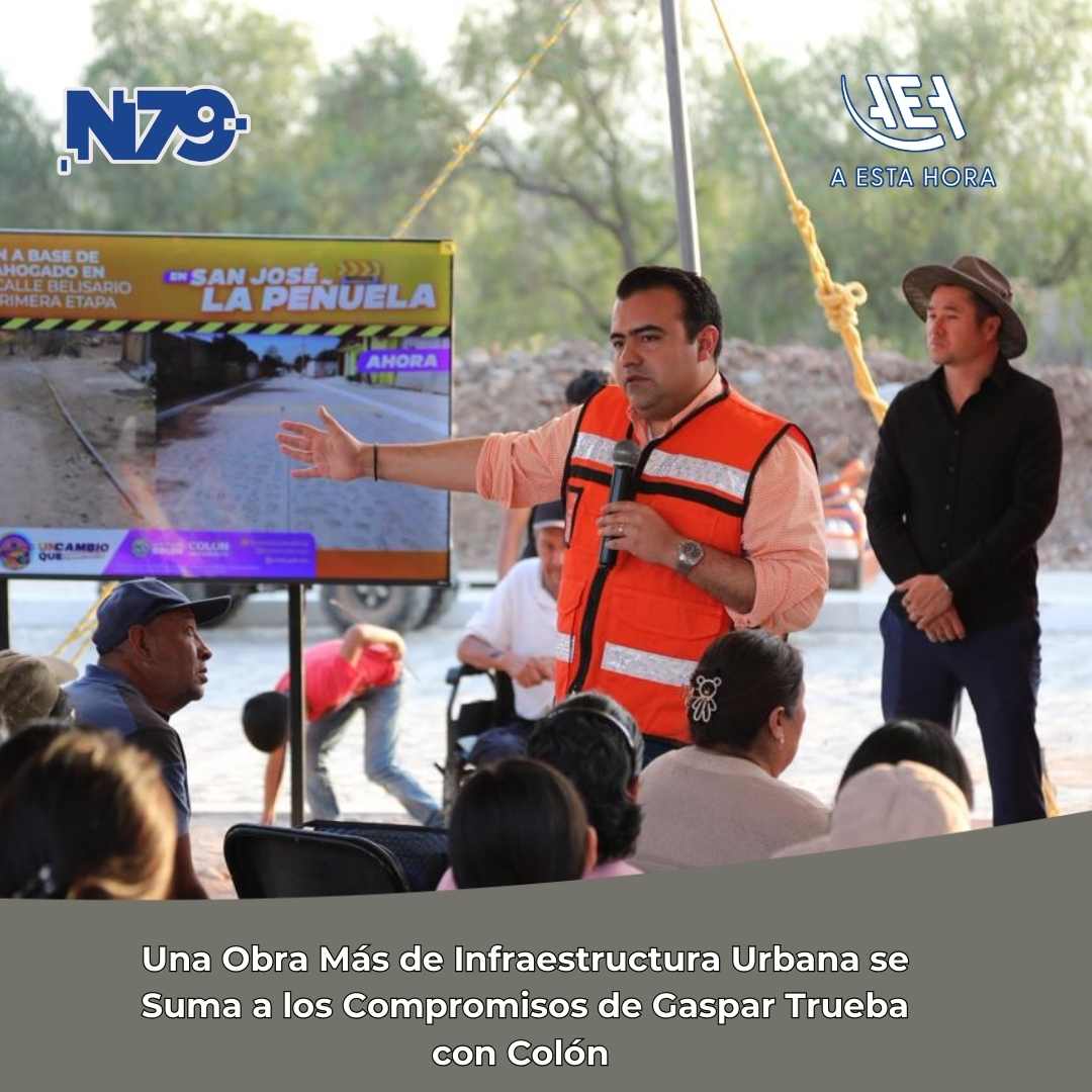 Una Obra Más de Infraestructura Urbana se Suma a los Compromisos de Gaspar Trueba con Colón