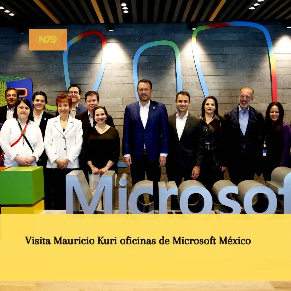 Visita Mauricio Kuri oficinas de Microsoft México