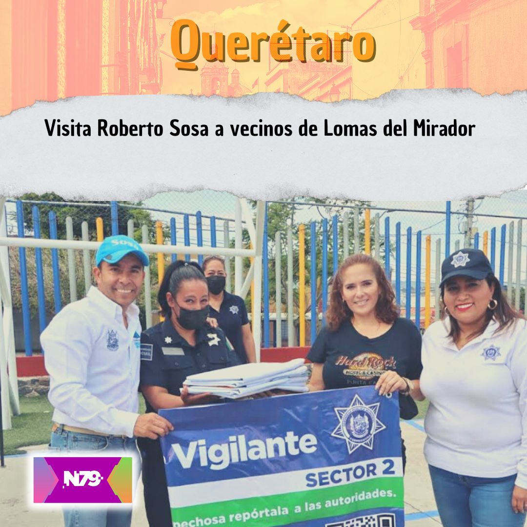 Visita Roberto Sosa a vecinos de Lomas del Mirador
