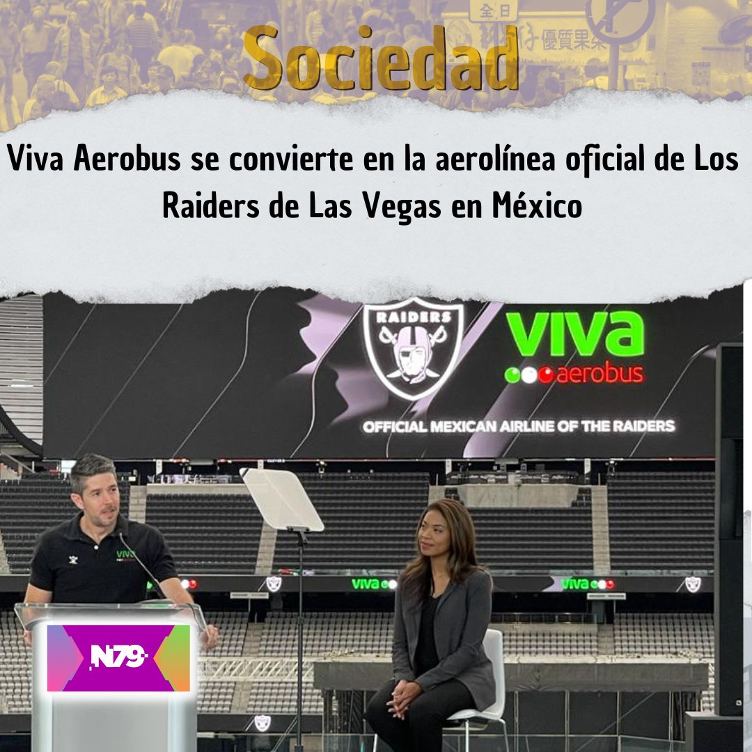 Viva Aerobus se convierte en la aerolínea oficial de Los Raiders de Las Vegas en México