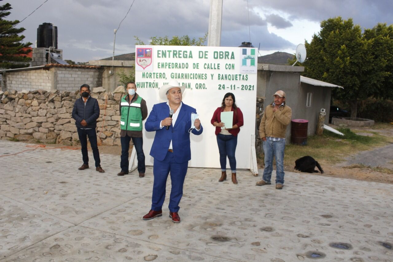 Juntos podemos más!: aseguró Juan Guzmán durante la entrega de obra en comunidades huimilpenses.