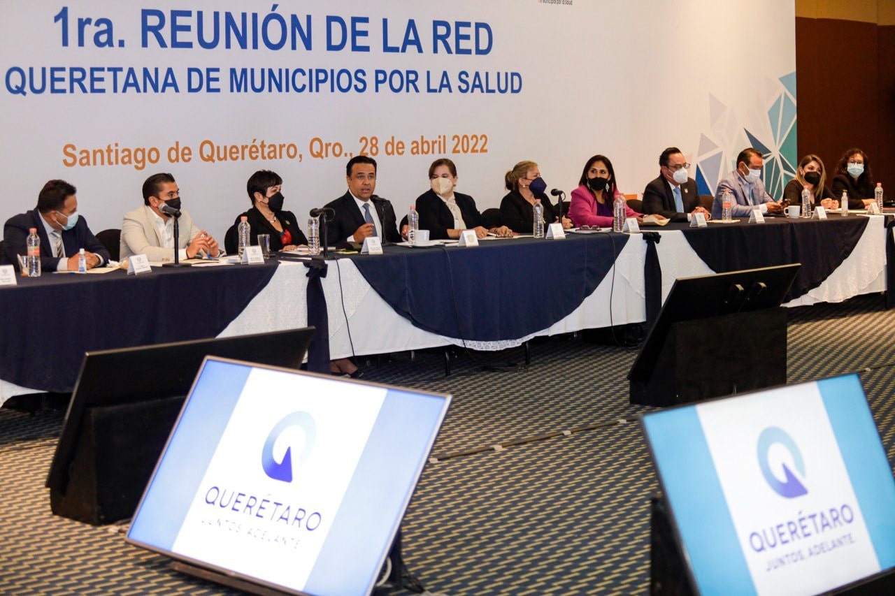 Preside Luis Nava primera reunión de la Red Queretana de los Municipios por la Salud