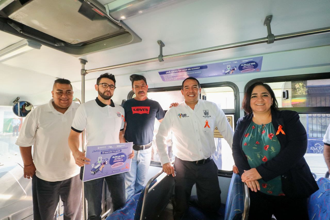 Municipio de San Juan del Río hace equipo contra el acoso a mujeres en el transporte público