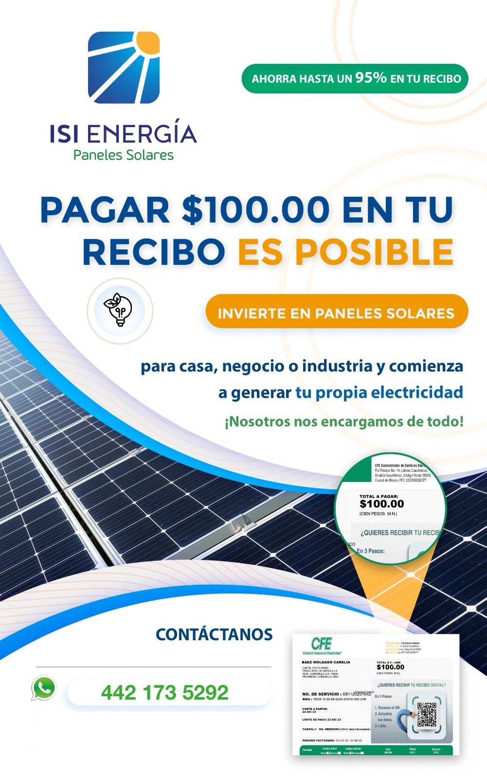 Ahorrar energía en tu casa es posible al usar paneles solares