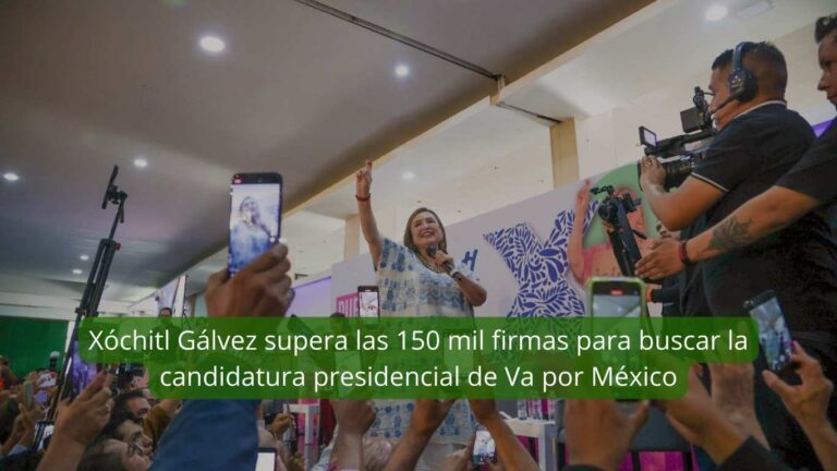 Xóchitl Gálvez supera las 150 mil firmas para buscar la candidatura presidencial de Va por México