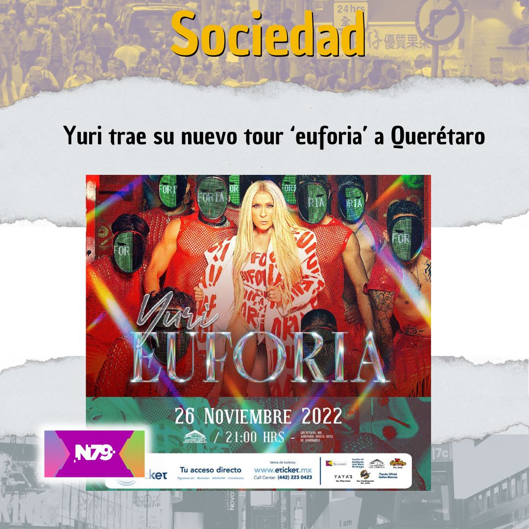Yuri trae su nuevo tour ‘euforia’ a Querétaro