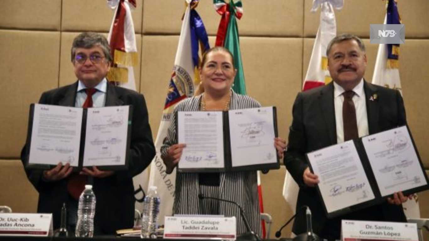 Firman INE y UANL convenios para el monitoreo de espacios que difunden noticias en precampañas y campañas