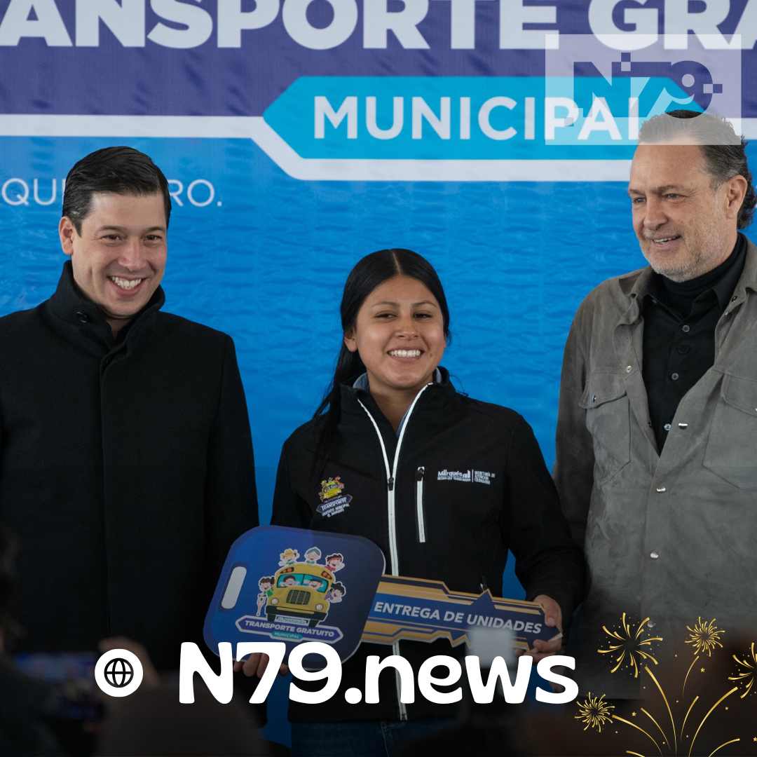 Mauricio Kuri y Rodrigo Monsalvo entregan unidades de transporte escolar para impulsar la educación en El Marqués