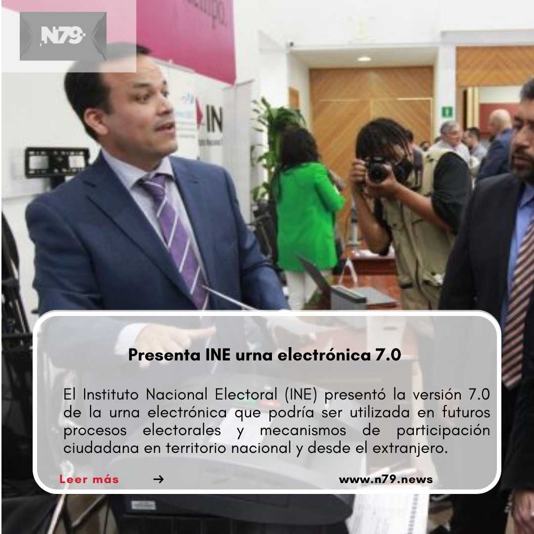 Presenta INE urna electrónica 7.0