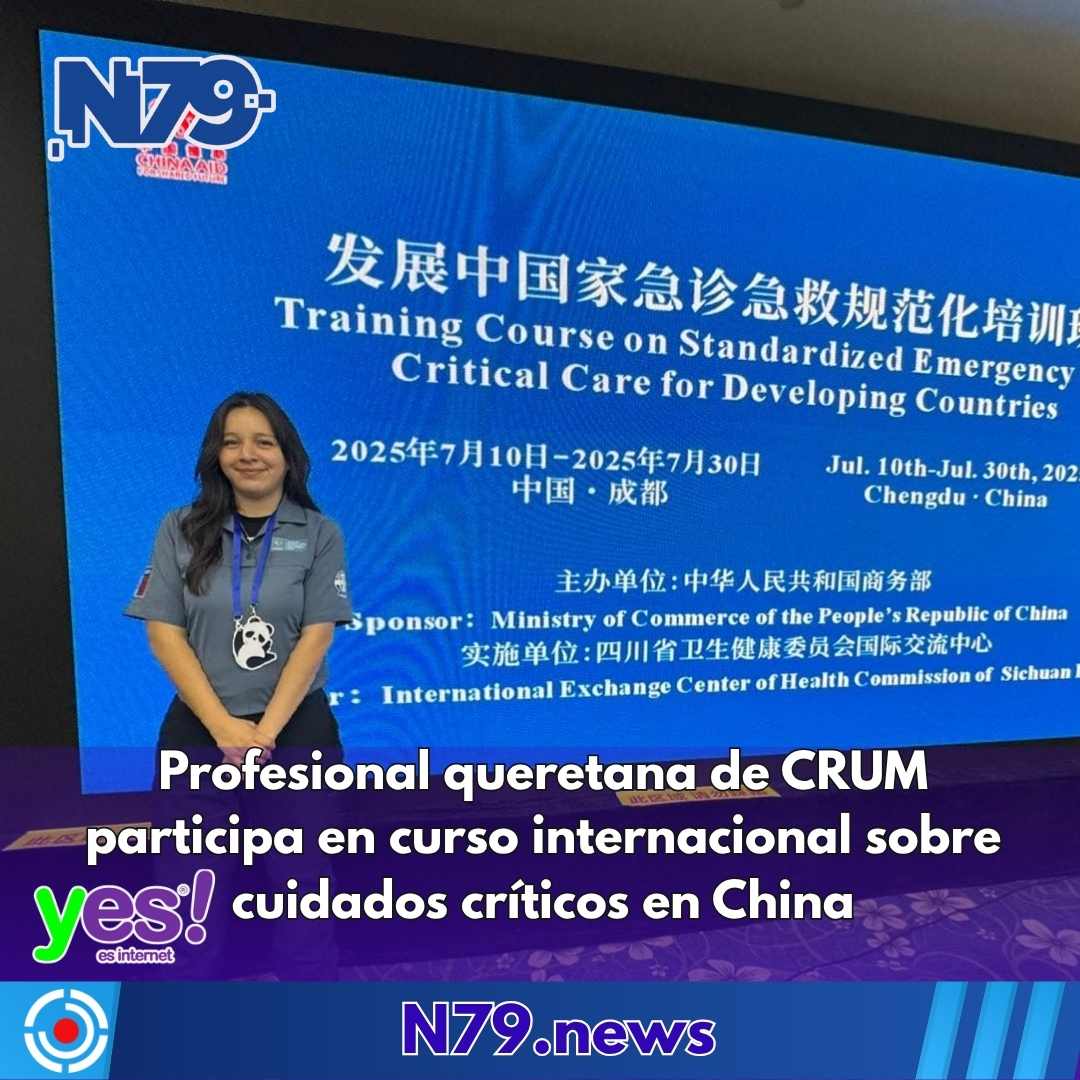 Profesional queretana de CRUM participa en curso internacional