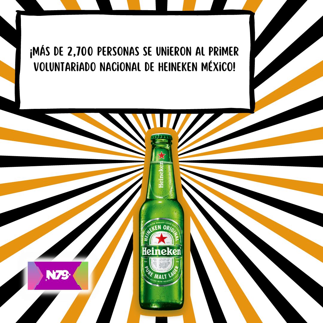 ¡Más de 2,700 personas se unieron al primer Voluntariado Nacional de HEINEKEN México!